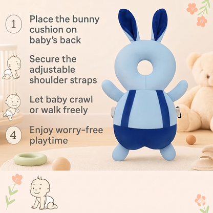 Kroindia Blue Baby Head Protector Pillow